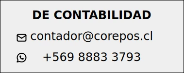 email contacto